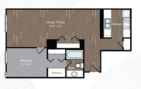 1 Bedroom 1 Bathroom Apartment for rent at Country Club Towers And Gardens in Denver, CO