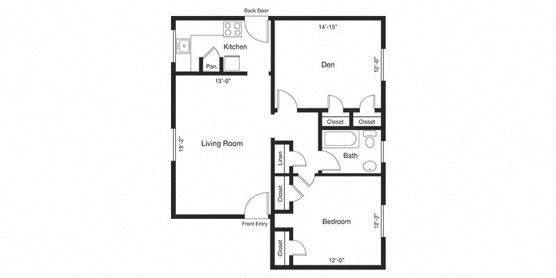 1 Bedroom 1 Bathroom Apartment for rent at Country Club Towers And Gardens in Denver, CO