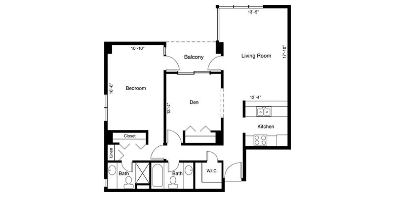 2 Bedrooms 2 Bathrooms Apartment for rent at Country Club Towers And Gardens in Denver, CO