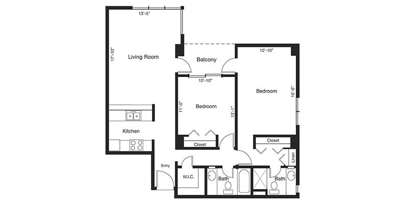 2 Bedrooms 2 Bathrooms Apartment for rent at Country Club Towers And Gardens in Denver, CO