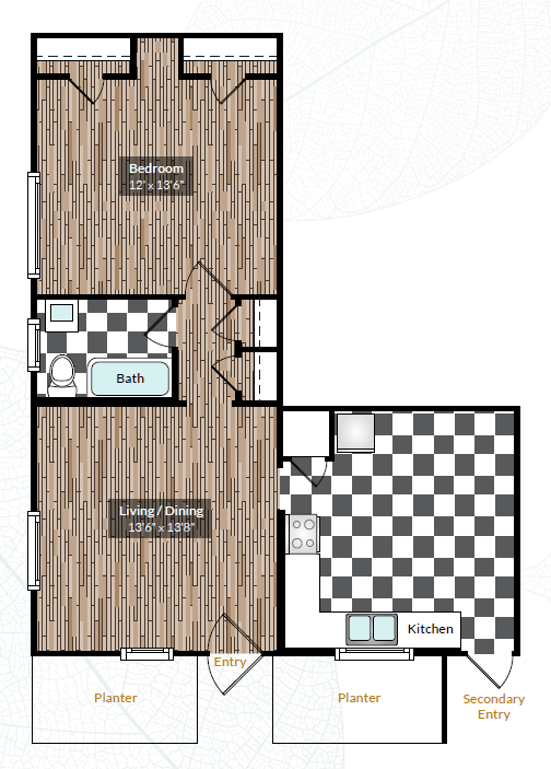1 Bedroom 1 Bathroom Apartment for rent at Country Club Towers And Gardens in Denver, CO