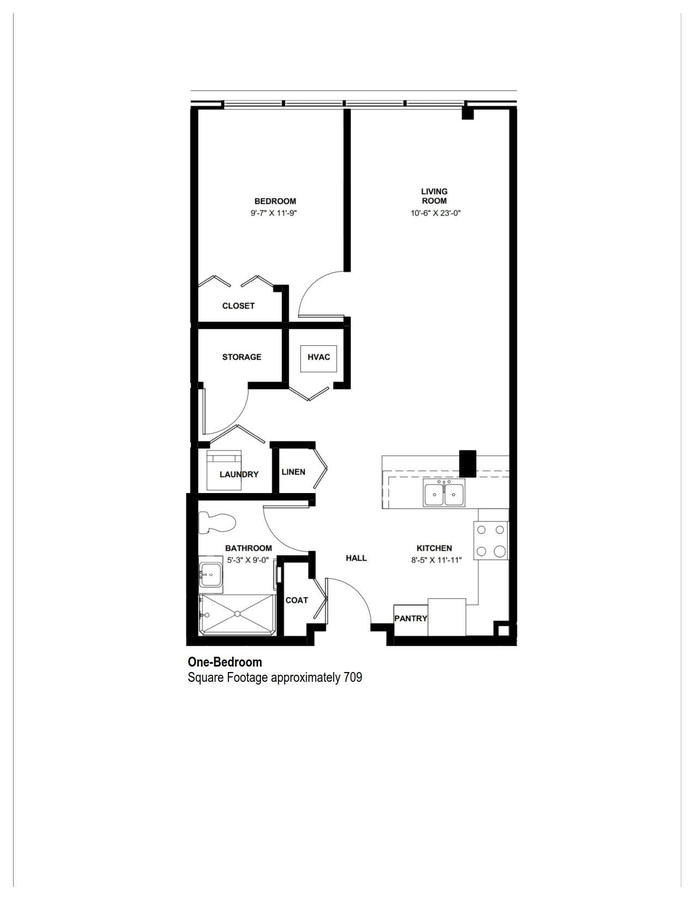 1 Bedroom 1 Bathroom Apartment for rent at Fifteenth Street Apartments in Dubuque, IA