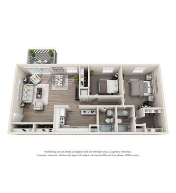 2 Bedrooms 2 Bathrooms Apartment for rent at The Connect in Indianapolis, IN