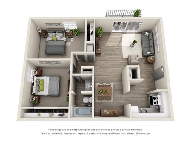 2 Bedrooms 1 Bathroom Apartment for rent at The Eclipse in Indianapolis, IN