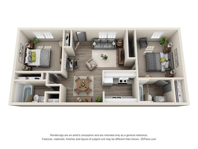 2 Bedrooms 2 Bathrooms Apartment for rent at The Eclipse in Indianapolis, IN