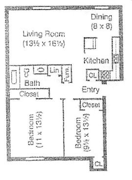 2 Bedrooms 1 Bathroom Apartment for rent at Covington Square Apartments in Indianapolis, IN