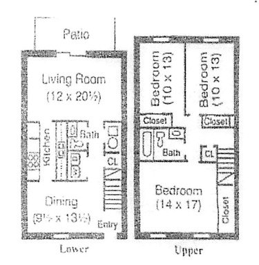 3 Bedrooms 1 Bathroom Apartment for rent at Covington Square Apartments in Indianapolis, IN