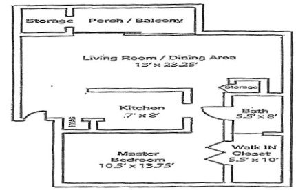 1 Bedroom 1 Bathroom Apartment for rent at Woodhaven Park Apartments in Indianapolis, IN