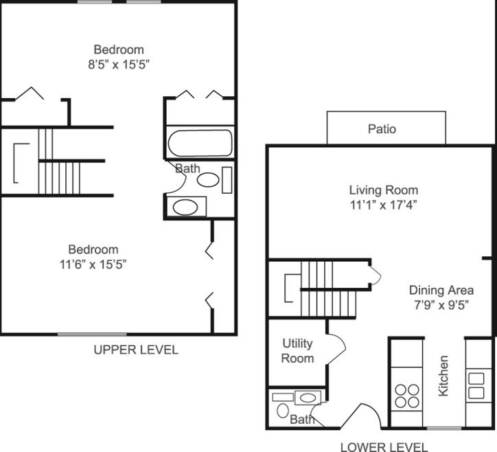 2 Bedrooms 2 Bathrooms Apartment for rent at Estates At Crystal Bay in Indianapolis, IN