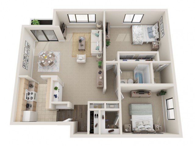 2 Bedrooms 1 Bathroom Apartment for rent at Fontainebleau in St Louis, MO