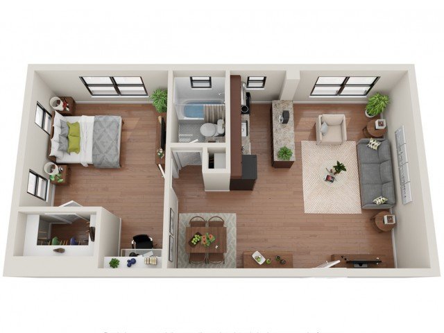 1 Bedroom 1 Bathroom Apartment for rent at Convent Gardens in St Louis, MO