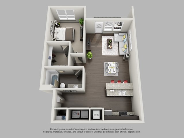 1 Bedroom 1 Bathroom Apartment for rent at Heritage at Oakley Square in Cincinnati, OH