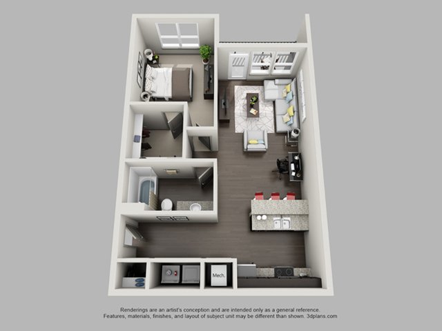 1 Bedroom 1 Bathroom Apartment for rent at Heritage at Oakley Square in Cincinnati, OH