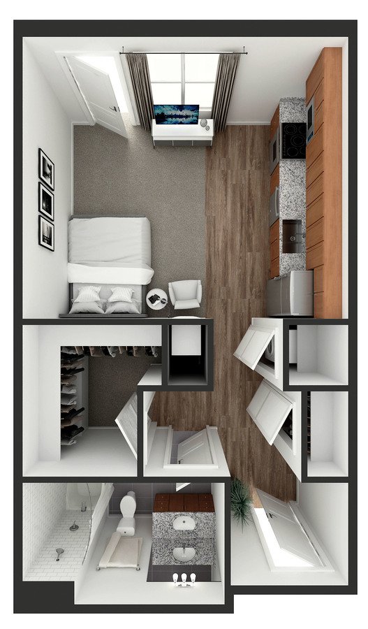 Studio 1 Bathroom Apartment for rent at View at Old City in Philadelphia, PA