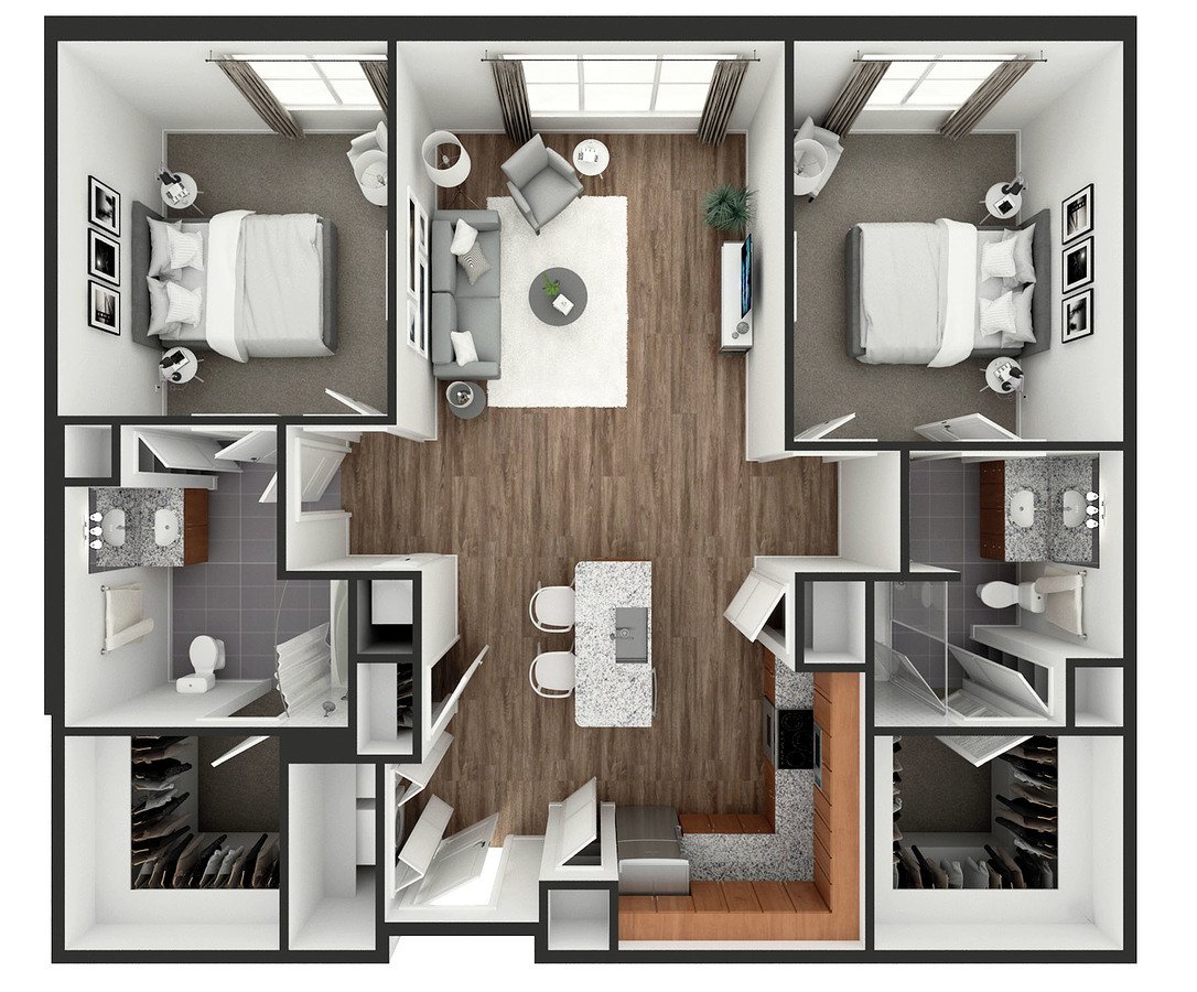 2 Bedrooms 2 Bathrooms Apartment for rent at View at Old City in Philadelphia, PA
