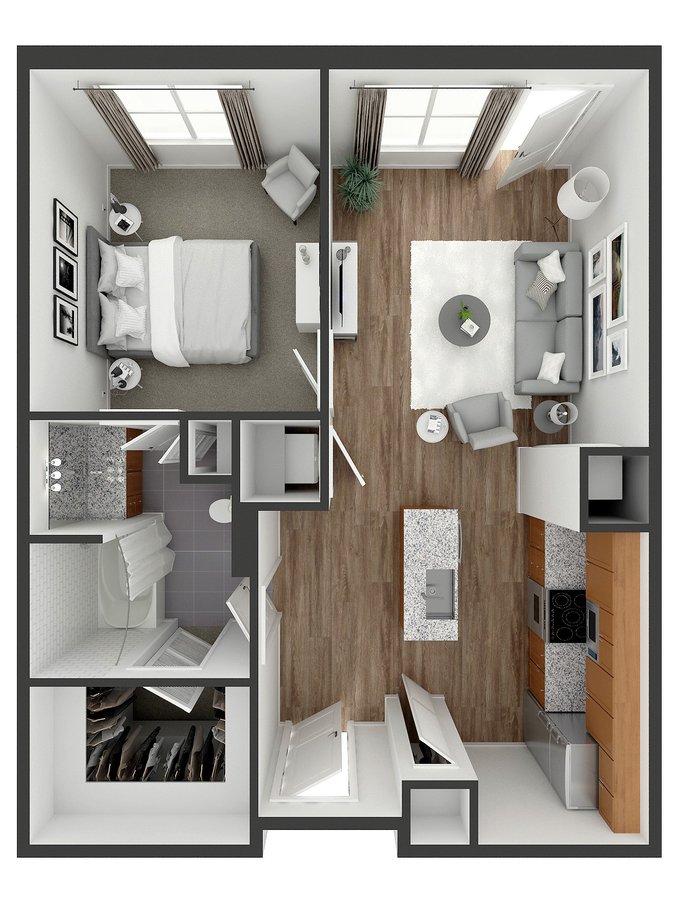 1 Bedroom 1 Bathroom Apartment for rent at View at Old City in Philadelphia, PA
