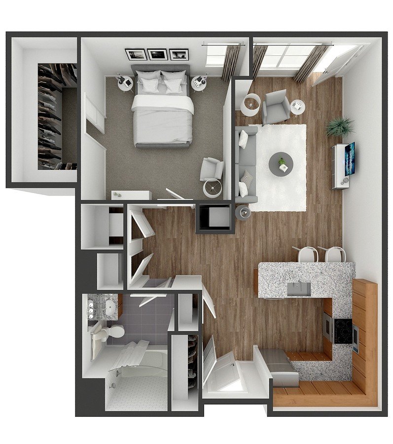 1 Bedroom 1 Bathroom Apartment for rent at View at Old City in Philadelphia, PA