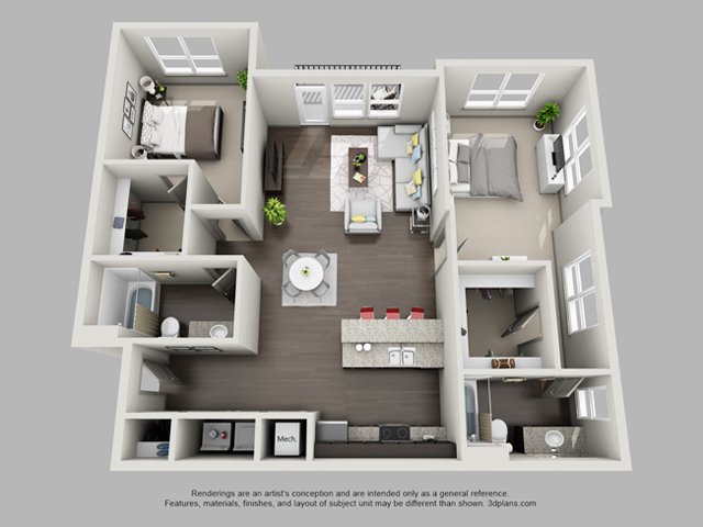 2 Bedrooms 2 Bathrooms Apartment for rent at Heritage at Oakley Square in Cincinnati, OH