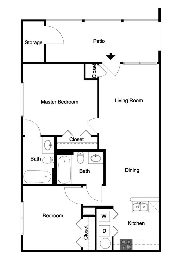 2 Bedrooms 2 Bathrooms Apartment for rent at Ivy Hollow in Charlotte, NC