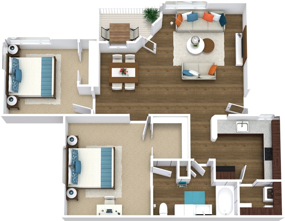 2 Bedrooms 1 Bathroom Apartment for rent at Arcadia Cove in Phoenix, AZ