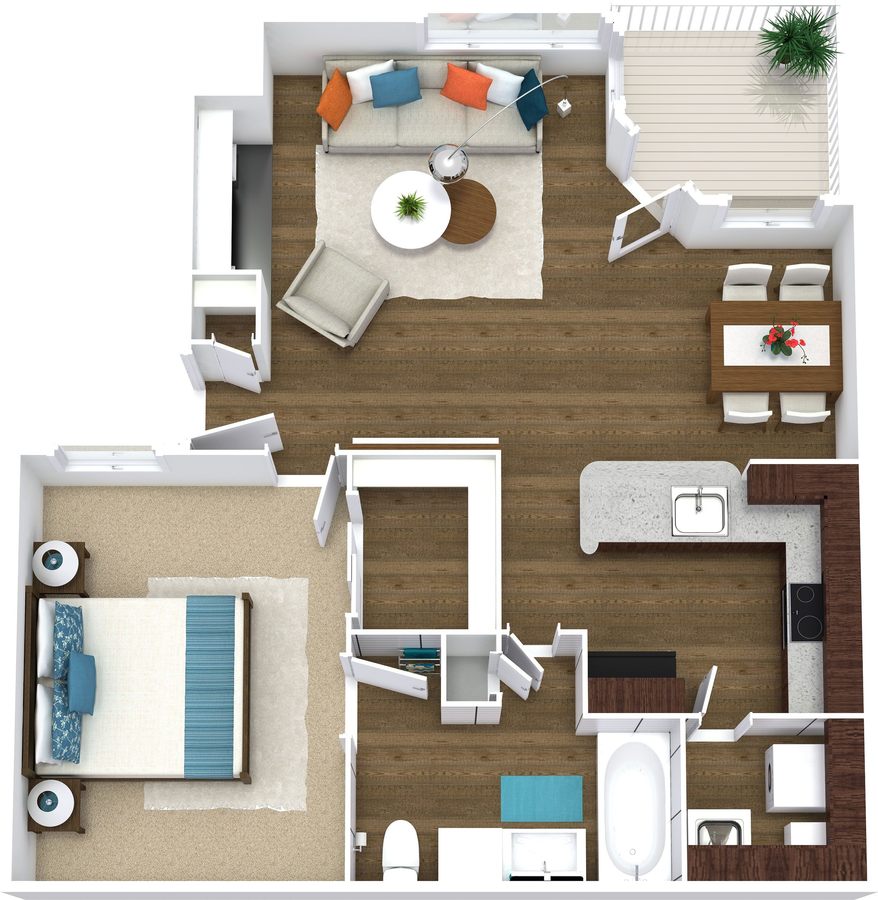 1 Bedroom 1 Bathroom Apartment for rent at Arcadia Cove in Phoenix, AZ