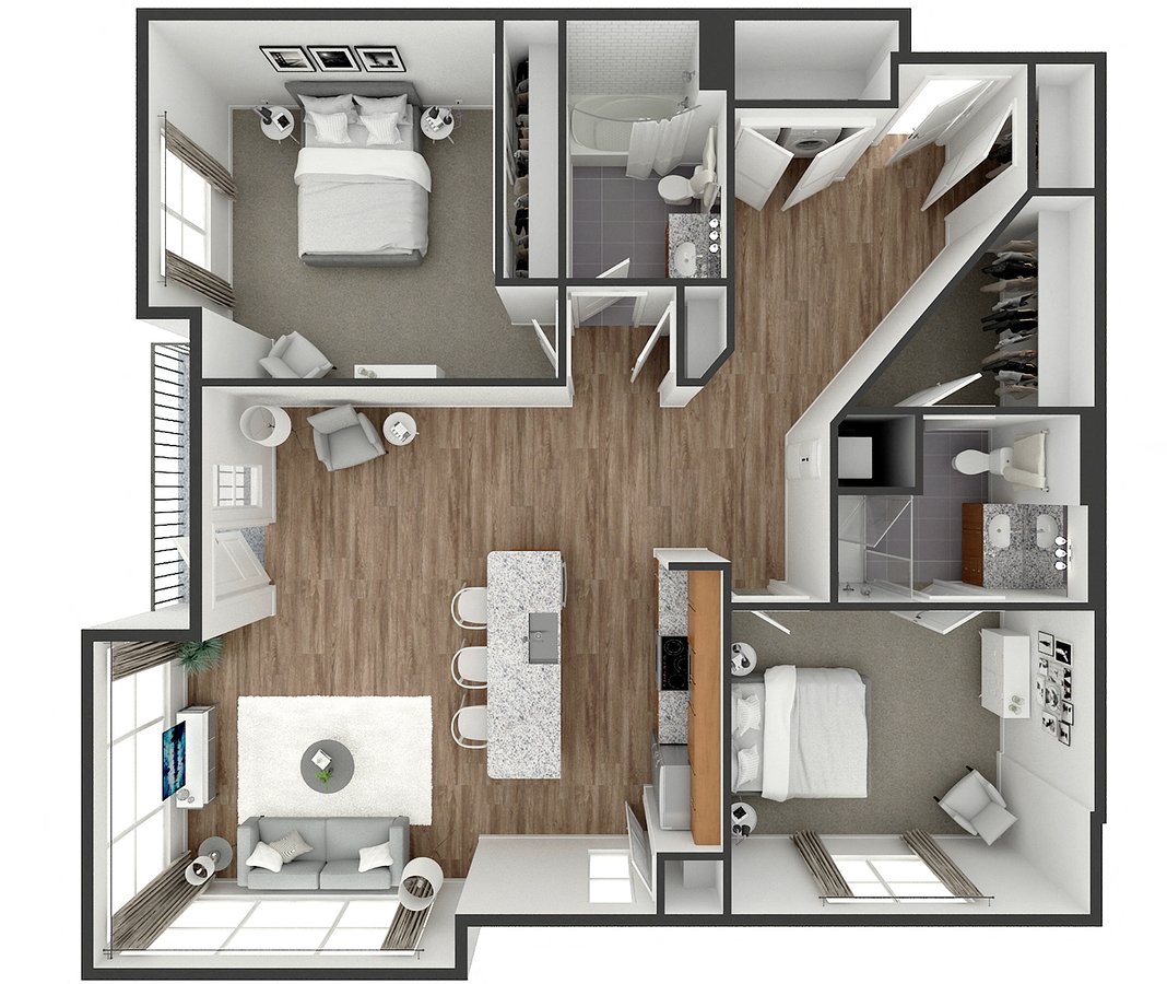 2 Bedrooms 2 Bathrooms Apartment for rent at View at Old City in Philadelphia, PA