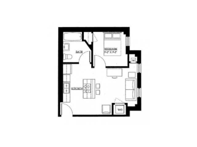 1 Bedroom 1 Bathroom Apartment for rent at The Varsity in Madison, WI