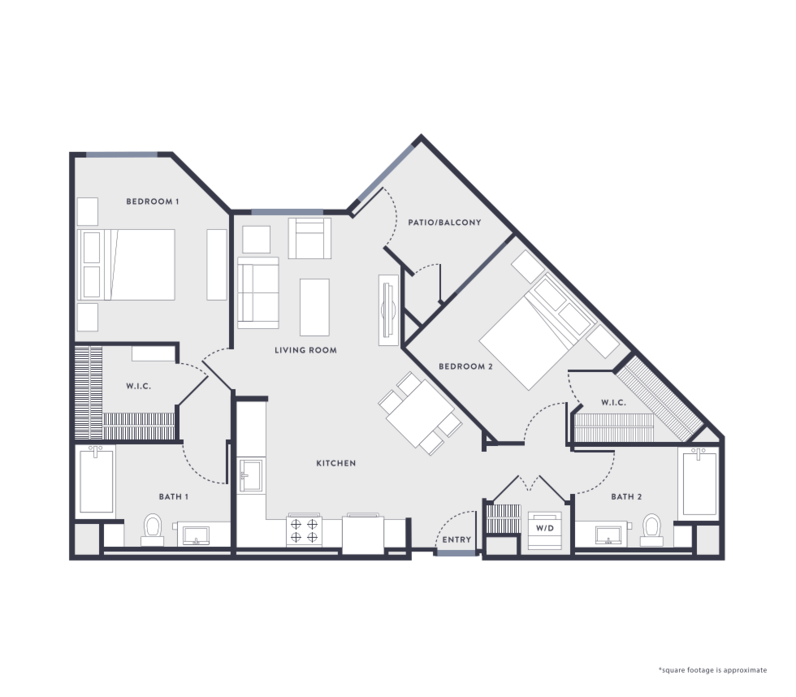 2 Bedrooms 2 Bathrooms Apartment for rent at Anton Aspire in Milpitas, CA