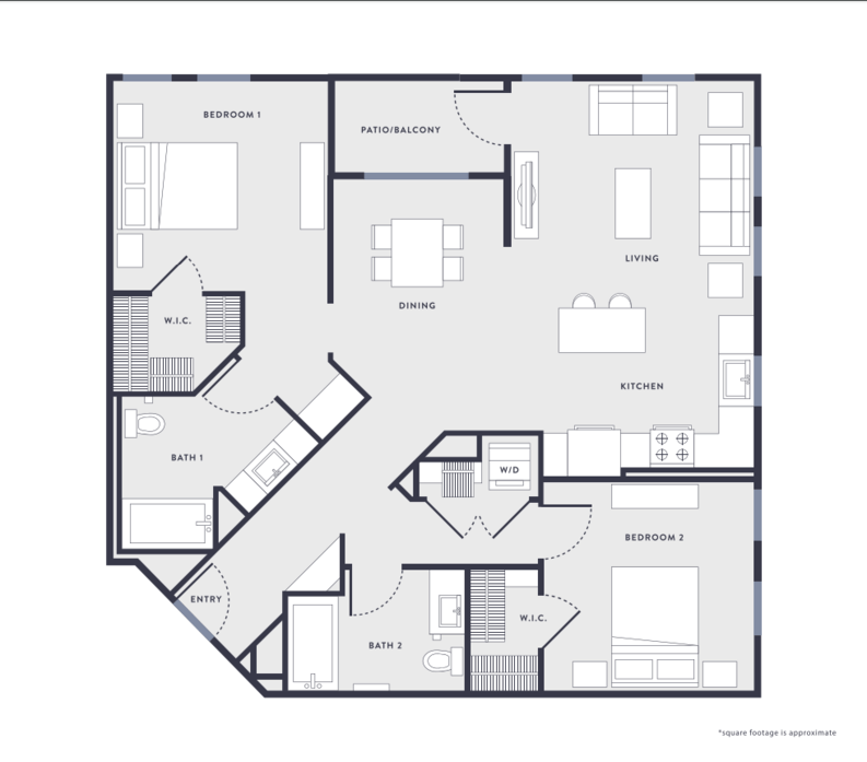 2 Bedrooms 2 Bathrooms Apartment for rent at Anton Aspire in Milpitas, CA