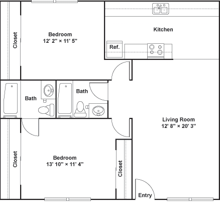 2 Bedrooms 2 Bathrooms Apartment for rent at Luna Blanca {Casa Feliz} in Dallas, TX