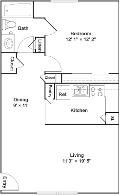1 Bedroom 1 Bathroom Apartment for rent at Luna Blanca {Casa Feliz} in Dallas, TX