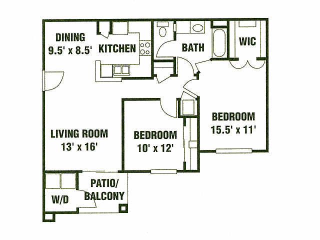 2 Bedrooms 2 Bathrooms Apartment for rent at Eagle Ridge Apartments in San Antonio, TX