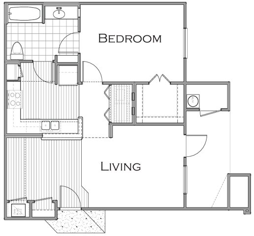 1 Bedroom 1 Bathroom Apartment for rent at Woodlawn Ranch Apartments in San Antonio, TX