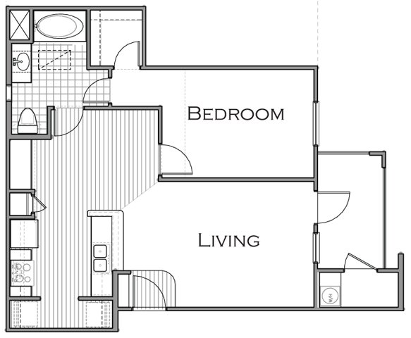 1 Bedroom 1 Bathroom Apartment for rent at Woodlawn Ranch Apartments in San Antonio, TX