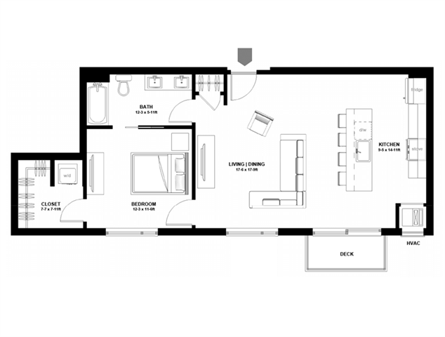 1 Bedroom 1 Bathroom Apartment for rent at Variant in Minneapolis, MN