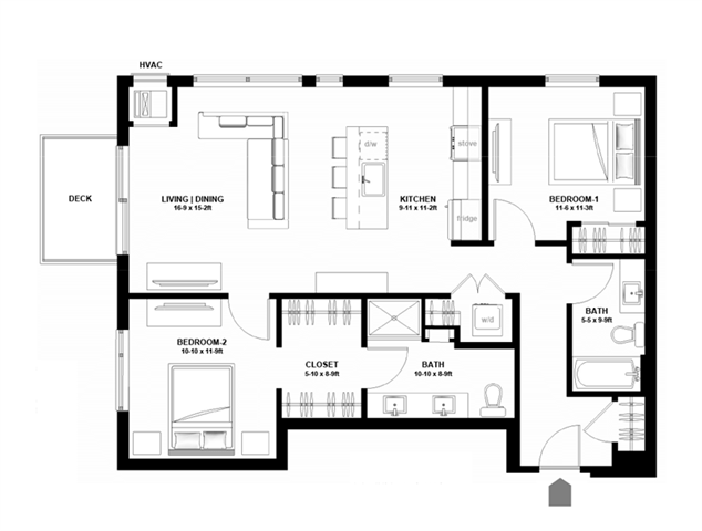 2 Bedrooms 2 Bathrooms Apartment for rent at Variant in Minneapolis, MN