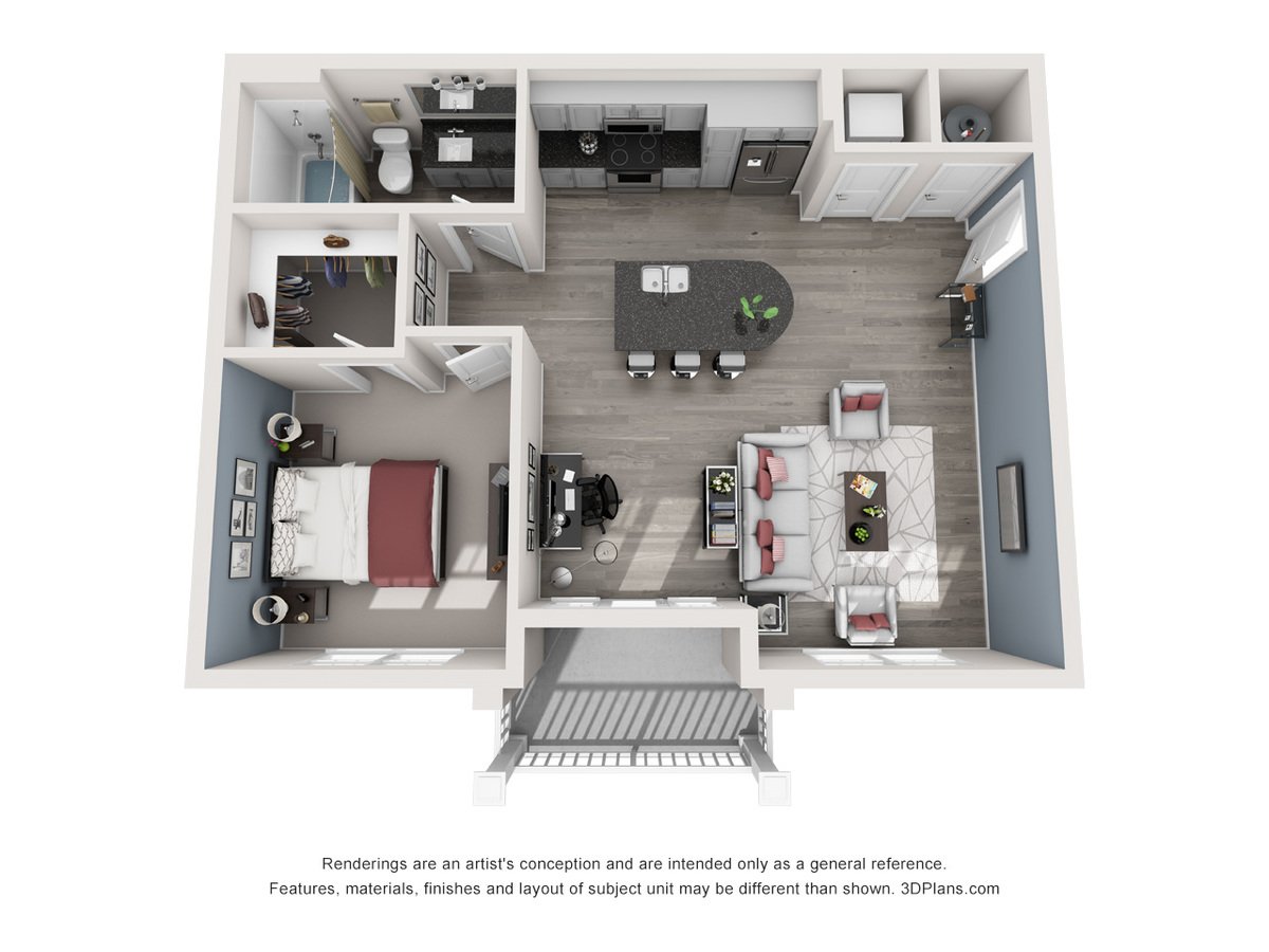 1 Bedroom 1 Bathroom Apartment for rent at Proximity Northlake in Charlotte, NC
