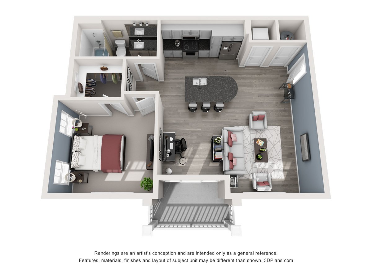 1 Bedroom 1 Bathroom Apartment for rent at Proximity Northlake in Charlotte, NC