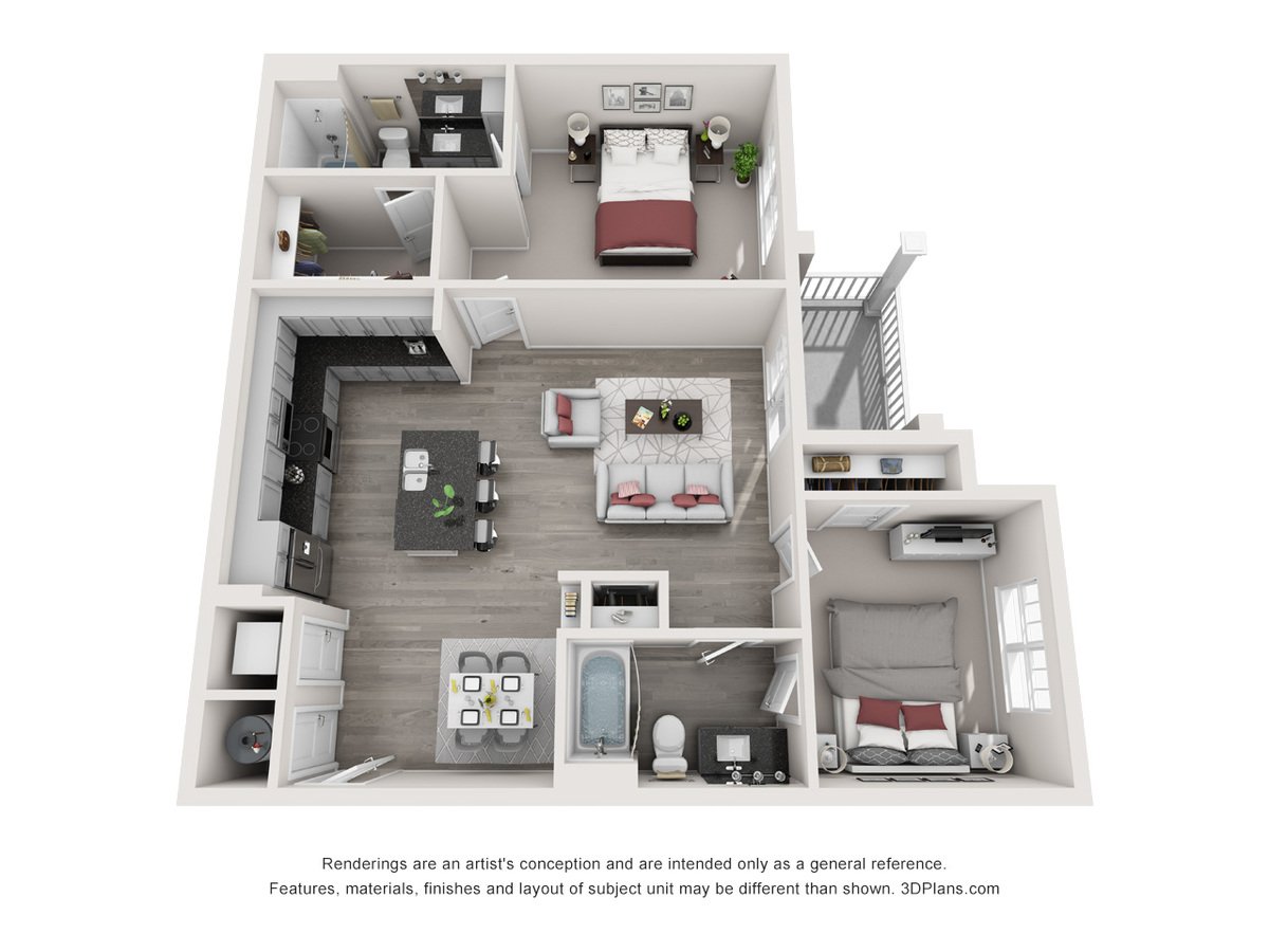 2 Bedrooms 2 Bathrooms Apartment for rent at Proximity Northlake in Charlotte, NC