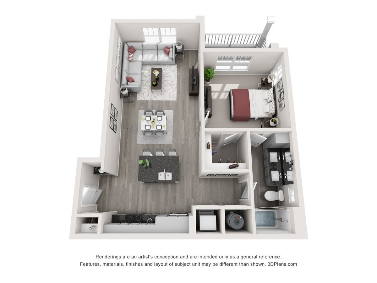 1 Bedroom 1 Bathroom Apartment for rent at Proximity Northlake in Charlotte, NC