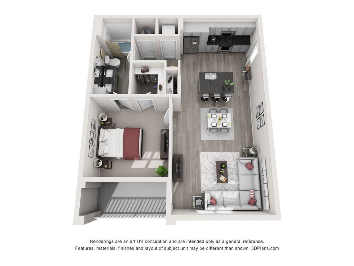 1 Bedroom 1 Bathroom Apartment for rent at Proximity Northlake in Charlotte, NC