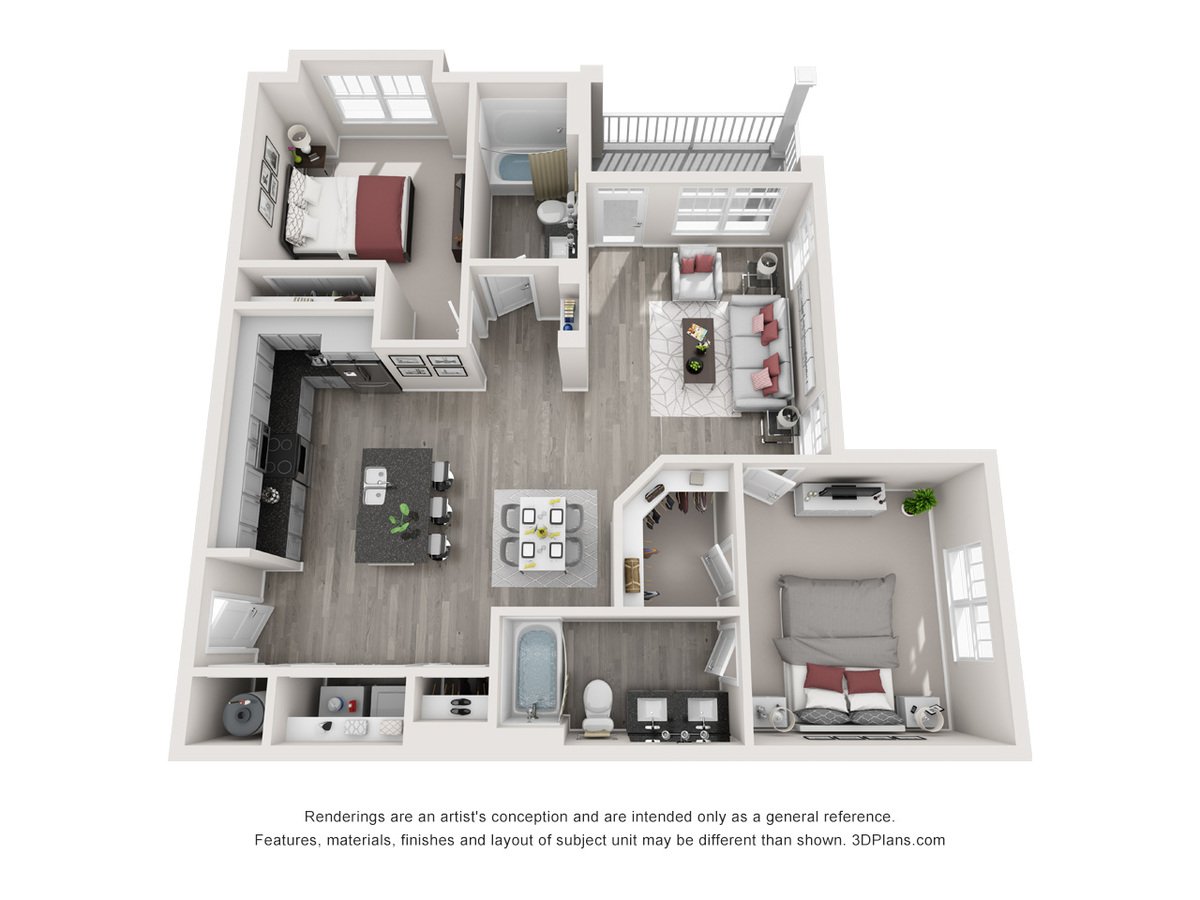 2 Bedrooms 2 Bathrooms Apartment for rent at Proximity Northlake in Charlotte, NC