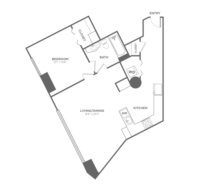 1 Bedroom 1 Bathroom Apartment for rent at 1 Brown in Philadelphia, PA