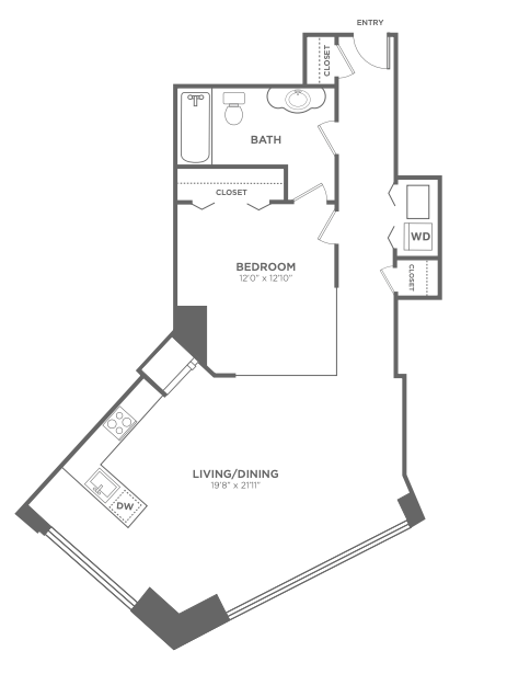 1 Bedroom 1 Bathroom Apartment for rent at 1 Brown in Philadelphia, PA