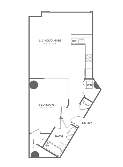 1 Bedroom 1 Bathroom Apartment for rent at 1 Brown in Philadelphia, PA