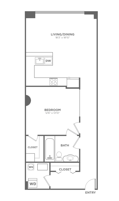 1 Bedroom 1 Bathroom Apartment for rent at 1 Brown in Philadelphia, PA