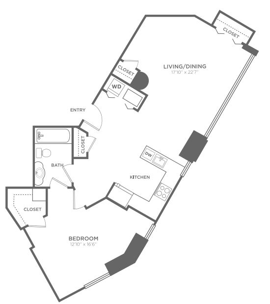 1 Bedroom 1 Bathroom Apartment for rent at 1 Brown in Philadelphia, PA