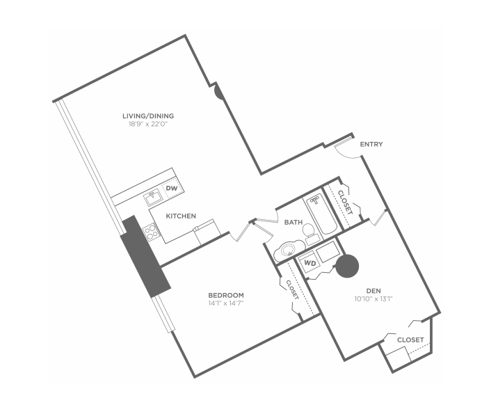 1 Bedroom 1 Bathroom Apartment for rent at 1 Brown in Philadelphia, PA