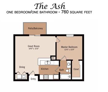 1 Bedroom 1 Bathroom Apartment for rent at Ashton Oaks in Hudson, FL