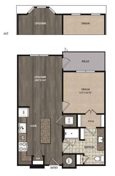 1 Bedroom 1 Bathroom Apartment for rent at The Marling Apartments in Madison, WI